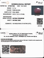 3.17/CT Natural new Burma Ruby with Govt. Lab Certificate (2331)